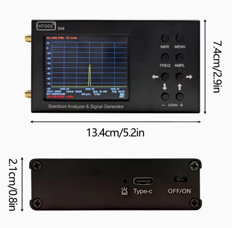 Analizador de Espectro Portáti - Signal Generator Spectrum Analyzer reseña y precio